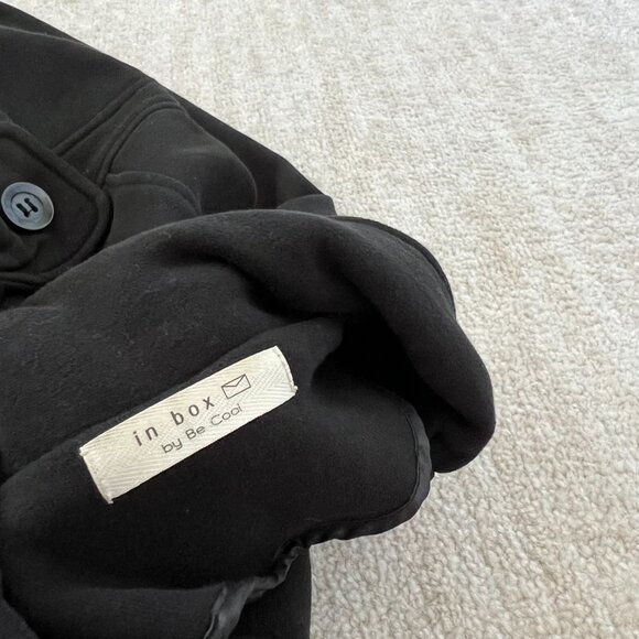 In Box Black Double Breasted Short Coat Jacket S - Picture 2 of 9